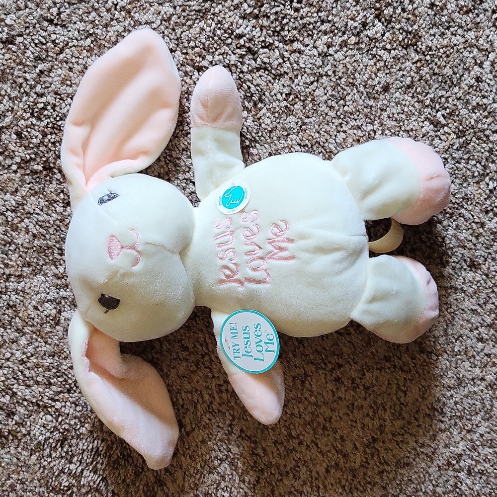 Jesus Loves Me stuffed animal Bunny